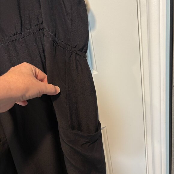 Marc by Marc Jacobs Black Silk Spaghetti Strap Dress Size 6 - Picture 5 of 6